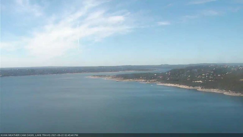 Lake Travis webcam, September 22, 2021 2:45 PM CT