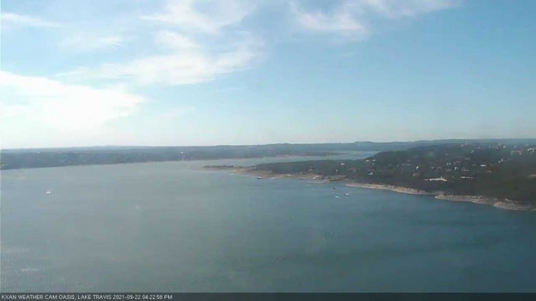 Lake Travis webcam, September 22, 2021 4:25 PM CT