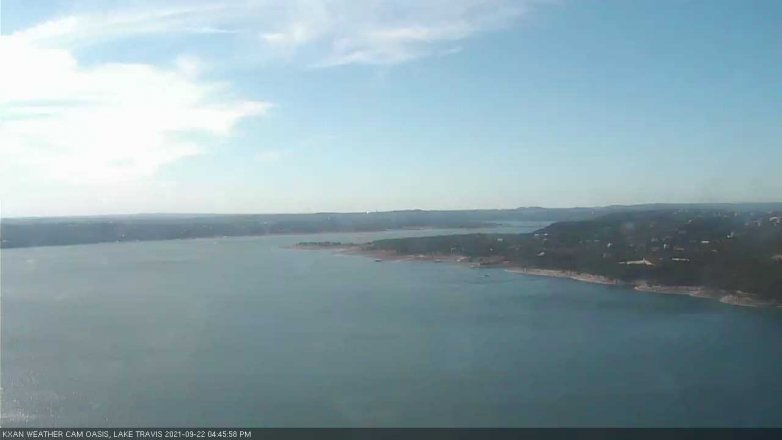 Lake Travis webcam, September 22, 2021 4:45 PM CT