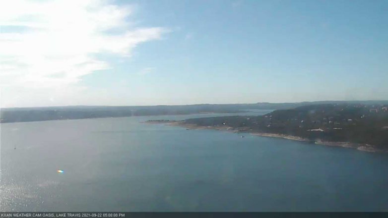 Lake Travis webcam, September 22, 2021 5:00 PM CT