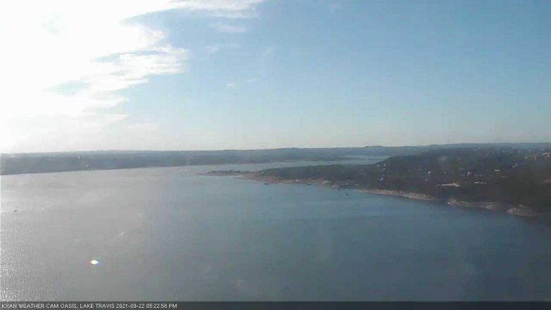 Lake Travis webcam, September 22, 2021 5:25 PM CT