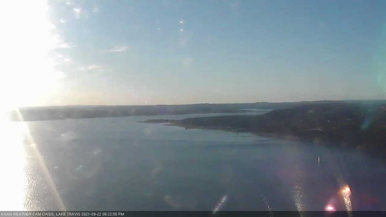 Lake Travis webcam, September 22, 2021 6:25 PM CT