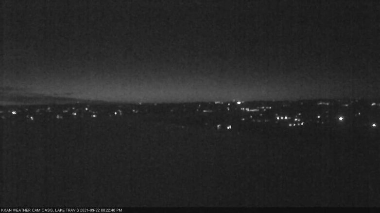 Lake Travis webcam, September 22, 2021 8:25 PM CT