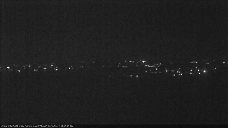 Lake Travis webcam, September 22, 2021 9:45 PM CT