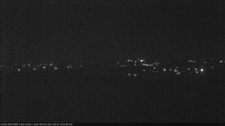 Lake Travis webcam, September 22, 2021 10:25 PM CT