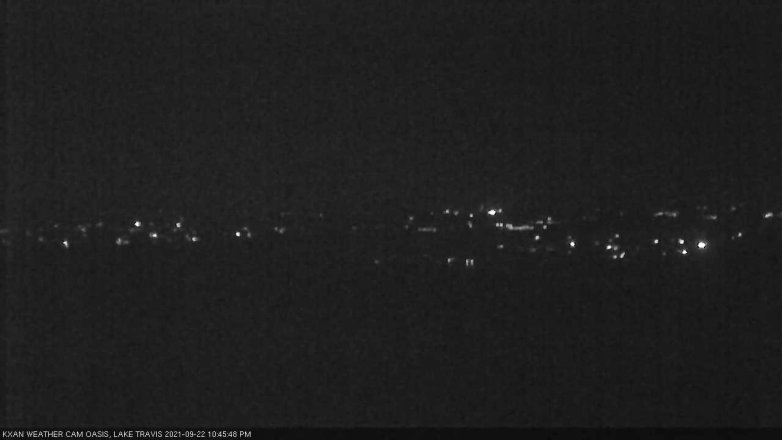 Lake Travis webcam, September 22, 2021 10:45 PM CT