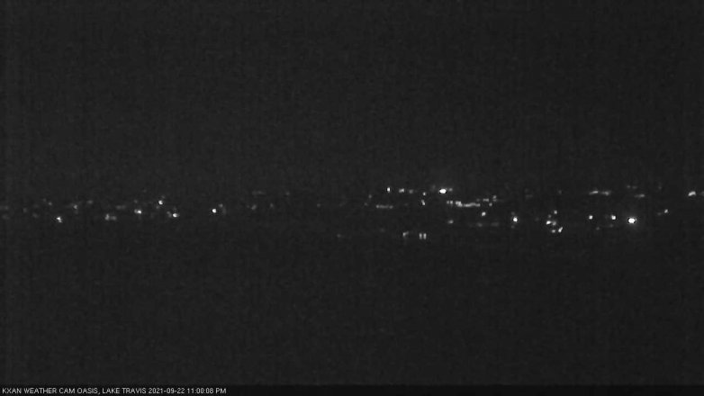 Lake Travis webcam, September 22, 2021 11:00 PM CT