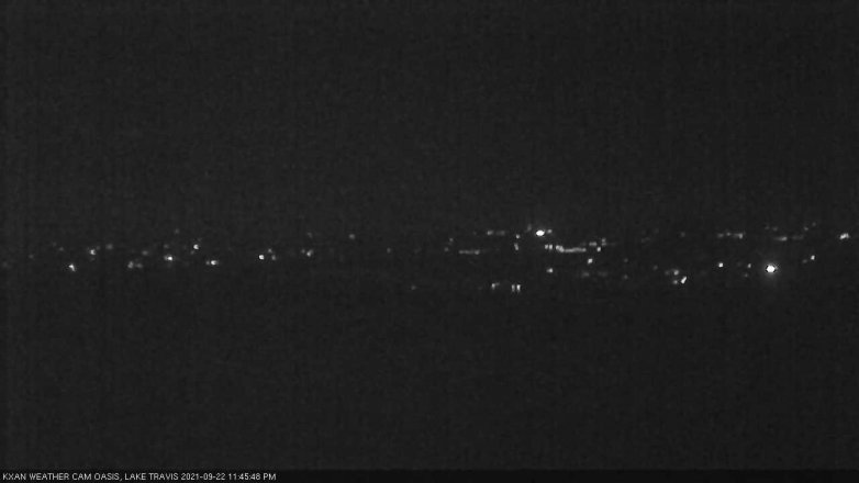 Lake Travis webcam, September 22, 2021 11:45 PM CT
