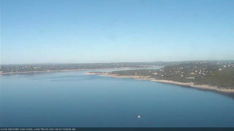 Lake Travis webcam, September 23, 2021 10:00 AM CT