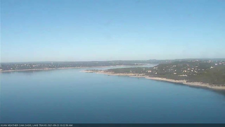 Lake Travis webcam, September 23, 2021 10:25 AM CT