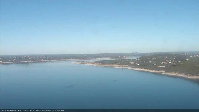 Lake Travis webcam, September 23, 2021 10:45 AM CT