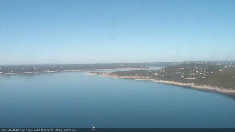 Lake Travis webcam, September 23, 2021 11:00 AM CT