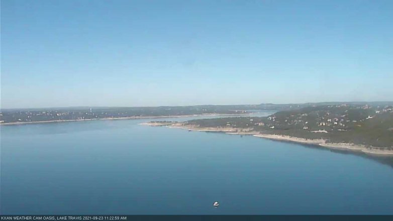 Lake Travis webcam, September 23, 2021 11:25 AM CT