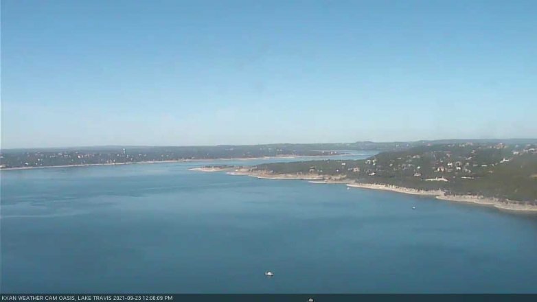 Lake Travis webcam, September 23, 2021 12:00 PM CT
