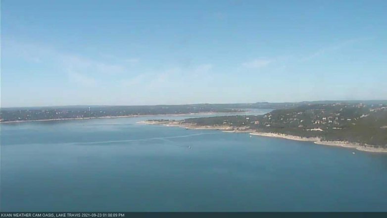 Lake Travis webcam, September 23, 2021 1:00 PM CT