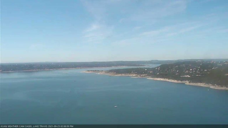 Lake Travis webcam, September 23, 2021 2:00 PM CT