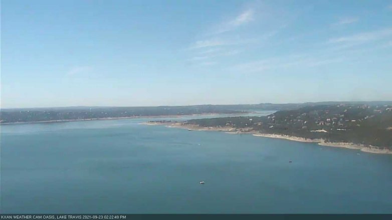 Lake Travis webcam, September 23, 2021 2:25 PM CT