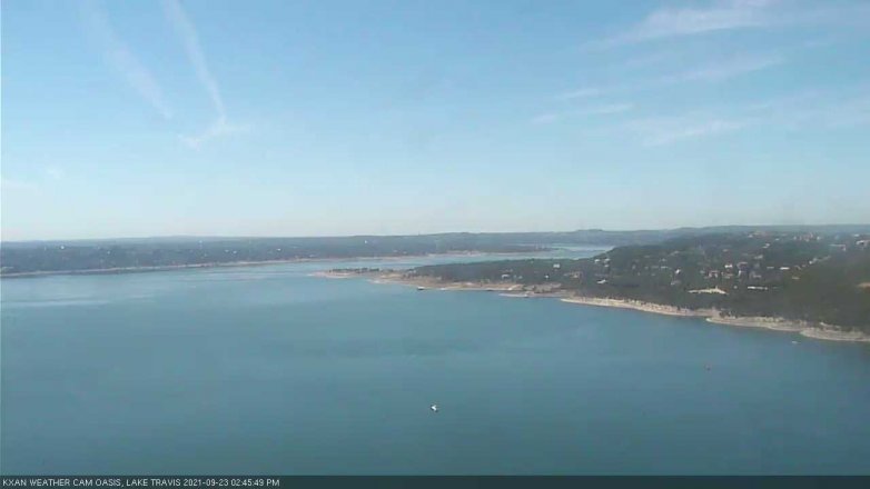 Lake Travis webcam, September 23, 2021 2:45 PM CT