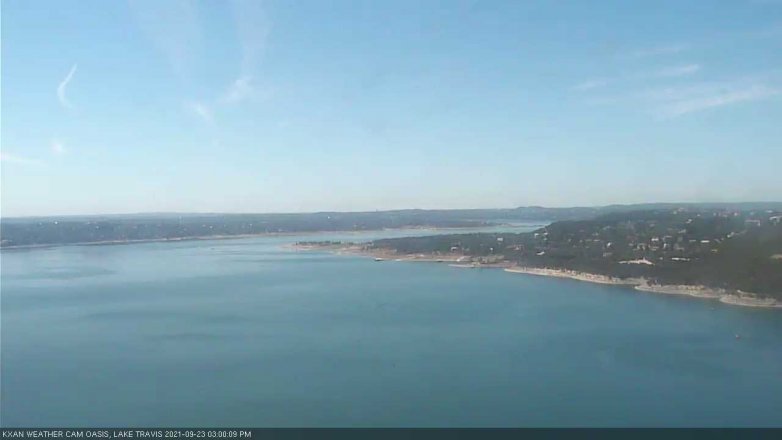 Lake Travis webcam, September 23, 2021 3:00 PM CT