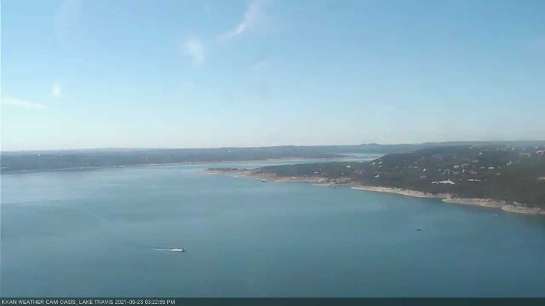 Lake Travis webcam, September 23, 2021 3:25 PM CT
