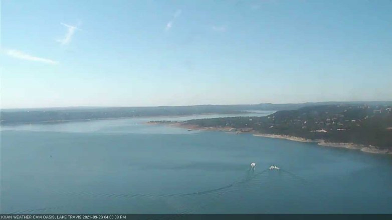 Lake Travis webcam, September 23, 2021 4:00 PM CT