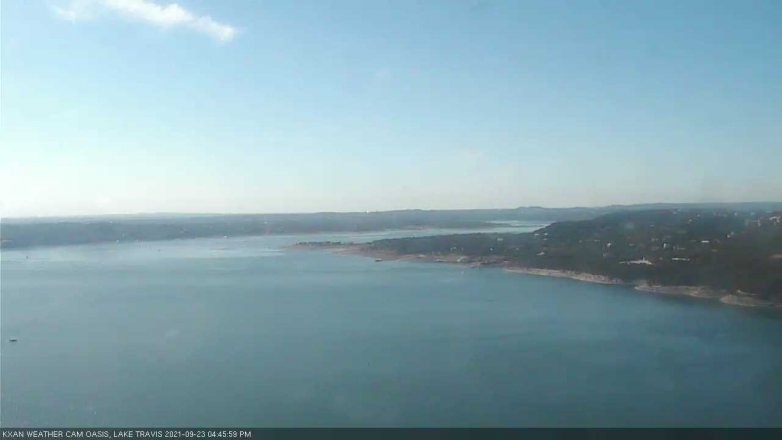 Lake Travis webcam, September 23, 2021 4:45 PM CT