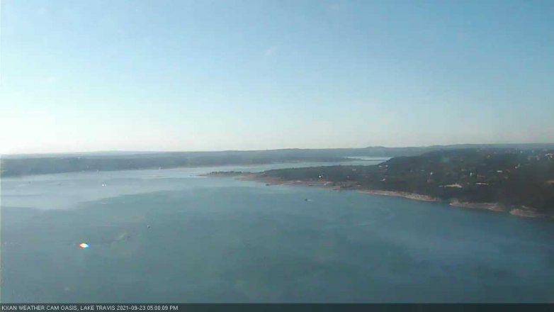 Lake Travis webcam, September 23, 2021 5:00 PM CT
