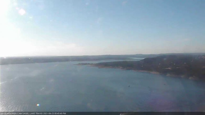 Lake Travis webcam, September 23, 2021 5:45 PM CT