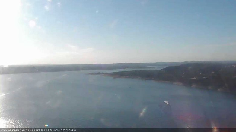Lake Travis webcam, September 23, 2021 6:00 PM CT