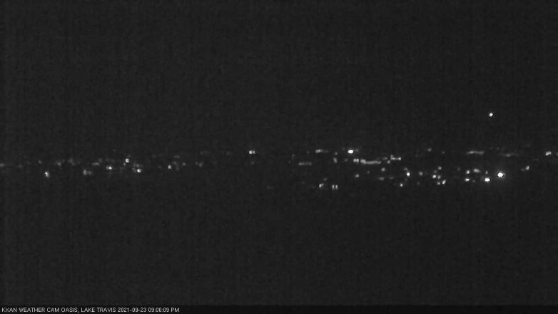 Lake Travis webcam, September 23, 2021 9:00 PM CT