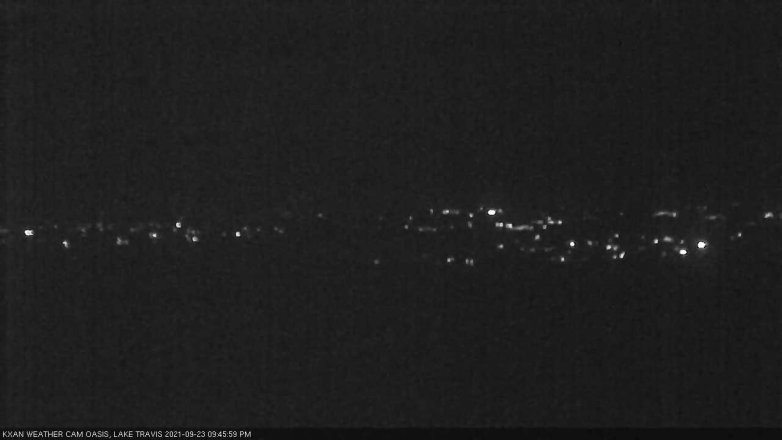 Lake Travis webcam, September 23, 2021 9:45 PM CT