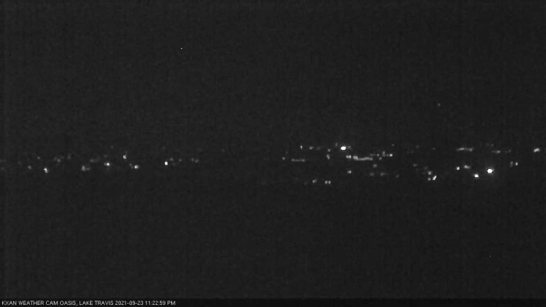Lake Travis webcam, September 23, 2021 11:25 PM CT