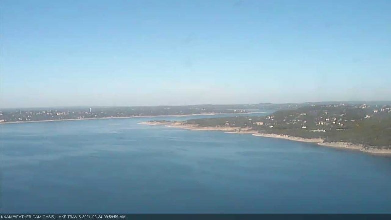Lake Travis webcam, September 24, 2021 10:00 AM CT