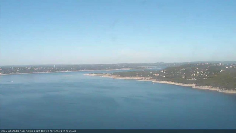 Lake Travis webcam, September 24, 2021 10:25 AM CT