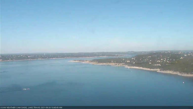 Lake Travis webcam, September 24, 2021 10:45 AM CT