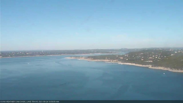 Lake Travis webcam, September 24, 2021 11:00 AM CT