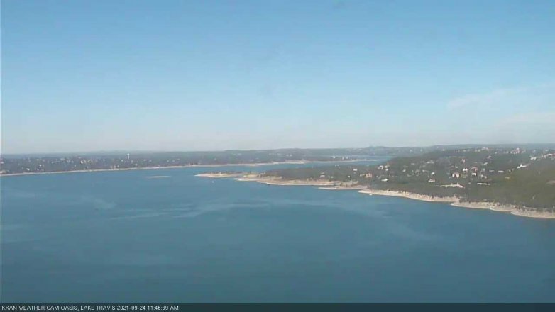 Lake Travis webcam, September 24, 2021 11:45 AM CT