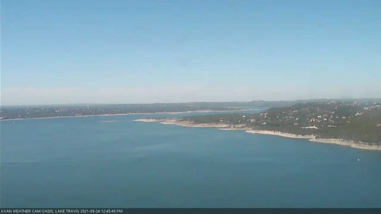 Lake Travis webcam, September 24, 2021 12:45 PM CT