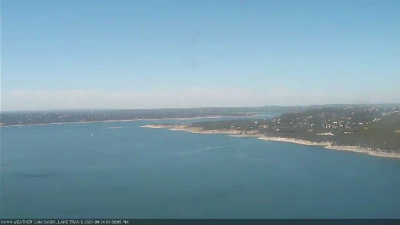 Lake Travis webcam, September 24, 2021 1:00 PM CT