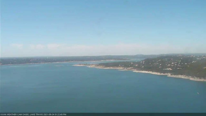 Lake Travis webcam, September 24, 2021 1:25 PM CT