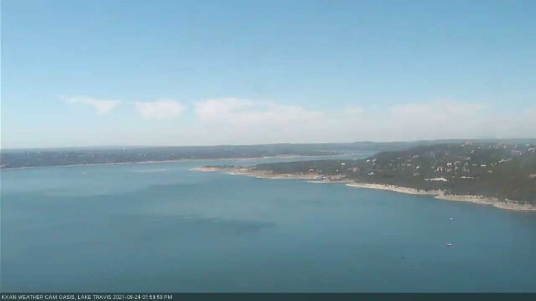 Lake Travis webcam, September 24, 2021 2:00 PM CT