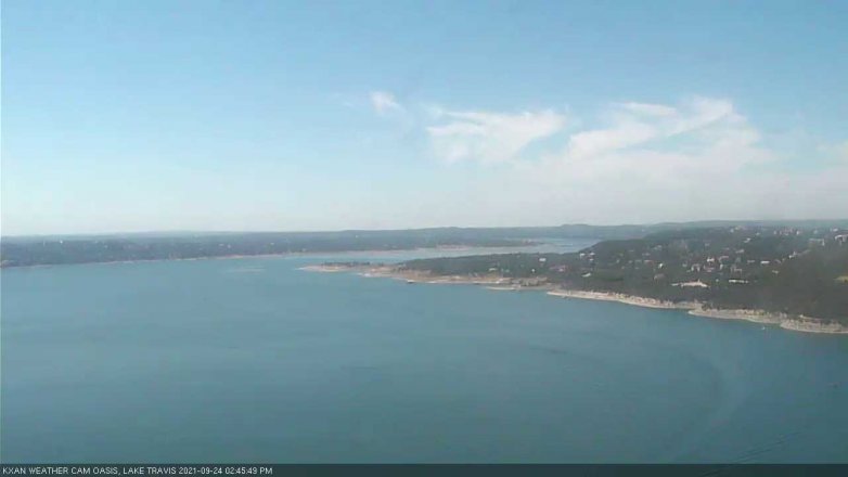 Lake Travis webcam, September 24, 2021 2:45 PM CT