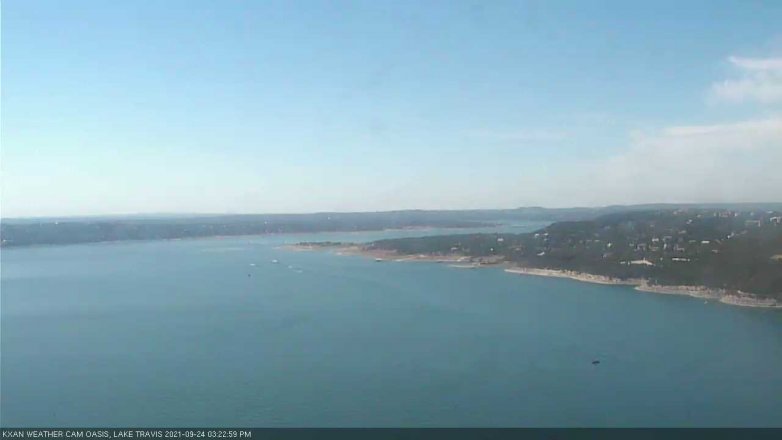 Lake Travis webcam, September 24, 2021 3:25 PM CT