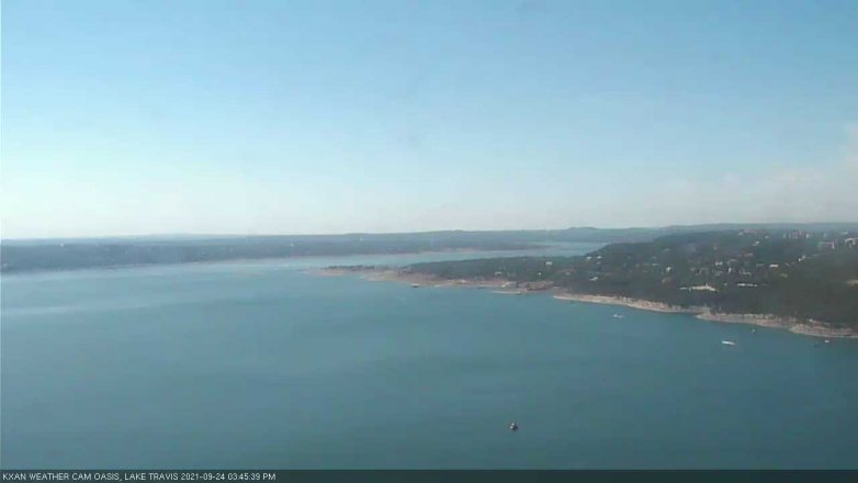Lake Travis webcam, September 24, 2021 3:45 PM CT