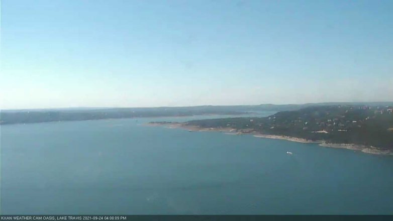 Lake Travis webcam, September 24, 2021 4:00 PM CT