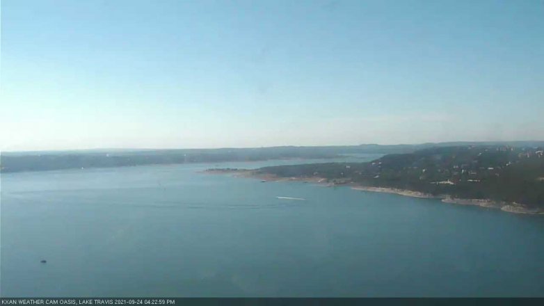 Lake Travis webcam, September 24, 2021 4:25 PM CT