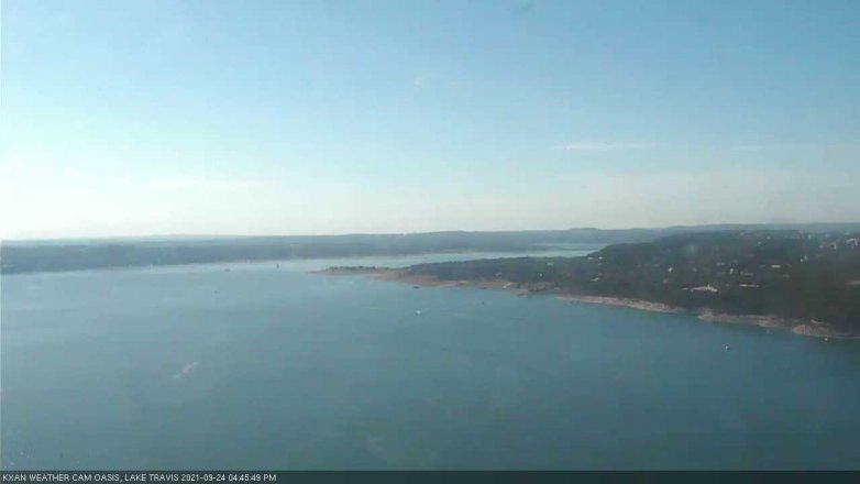 Lake Travis webcam, September 24, 2021 4:45 PM CT