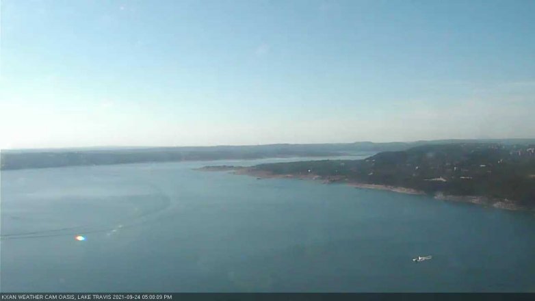 Lake Travis webcam, September 24, 2021 5:00 PM CT