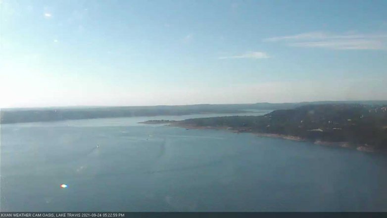 Lake Travis webcam, September 24, 2021 5:25 PM CT