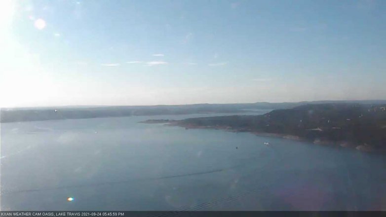 Lake Travis webcam, September 24, 2021 5:45 PM CT